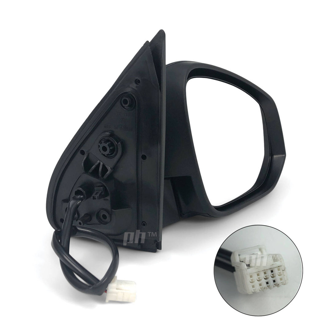 Door Mirrors PAIR Black Electric Fits Toyota Hilux N80 2015 - 2021 Workmate 2WD