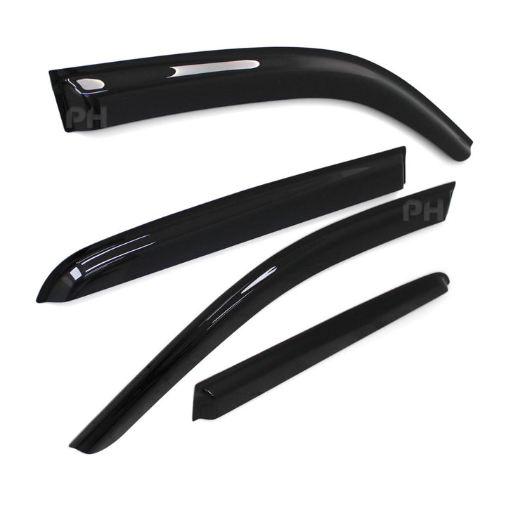 Weather Shield Window Visors Smoked SET 4 Piece Fits Toyota Hilux N80 Dual Cab 2015 - 2024
