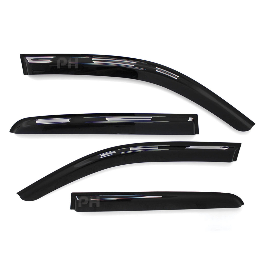 Weather Shield Window Visors Smoked SET 4 Piece Fits Toyota Hilux N80 Dual Cab 2015 - 2024