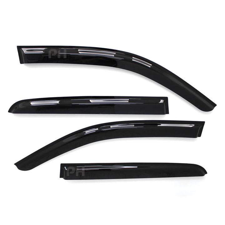 Weather Shield Window Visors Smoked SET 4 Piece Fits Toyota Hilux N80 Dual Cab 2015 - 2024