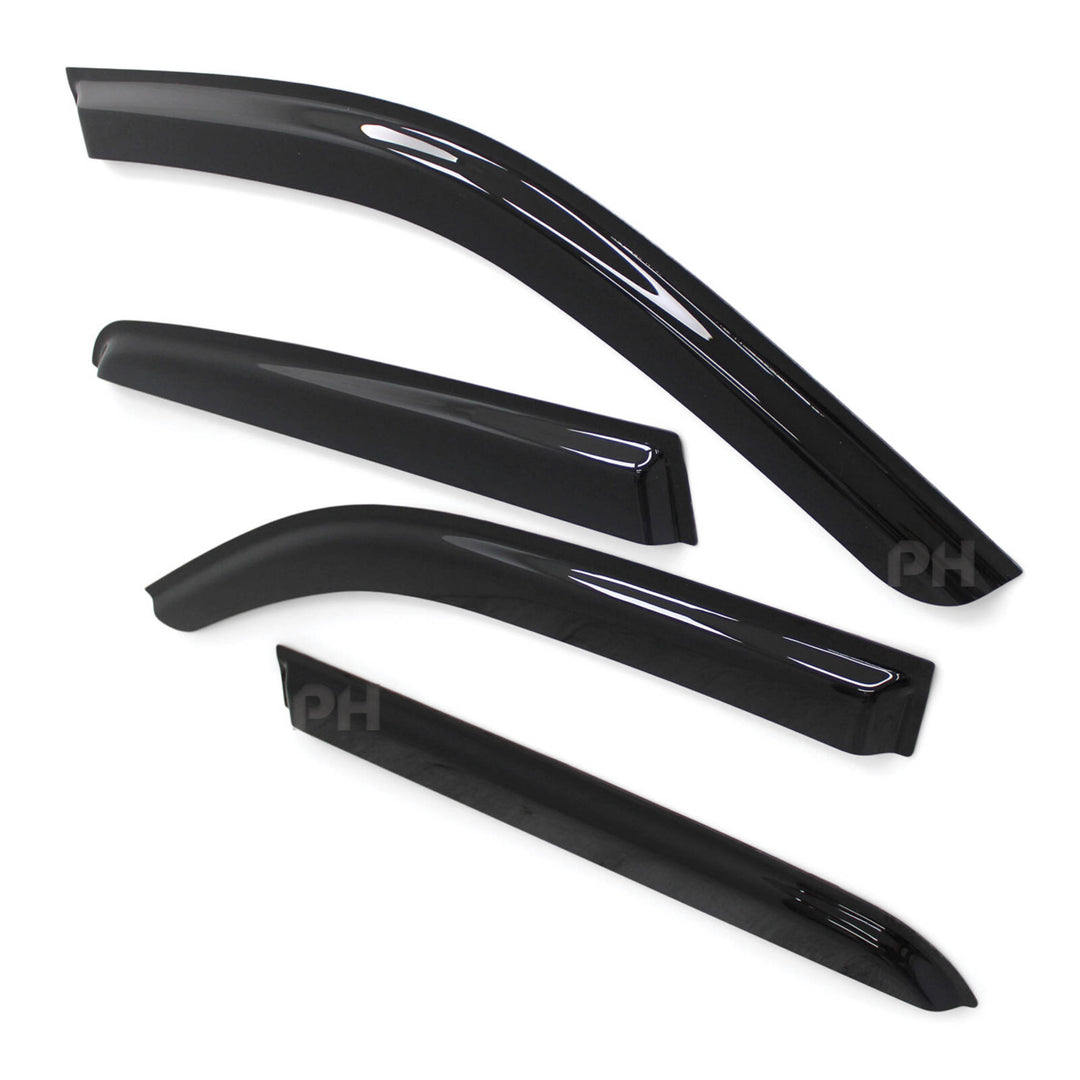 Weather Shield Window Visors Smoked SET 4 Piece Fits Toyota Hilux N80 Dual Cab 2015 - 2024