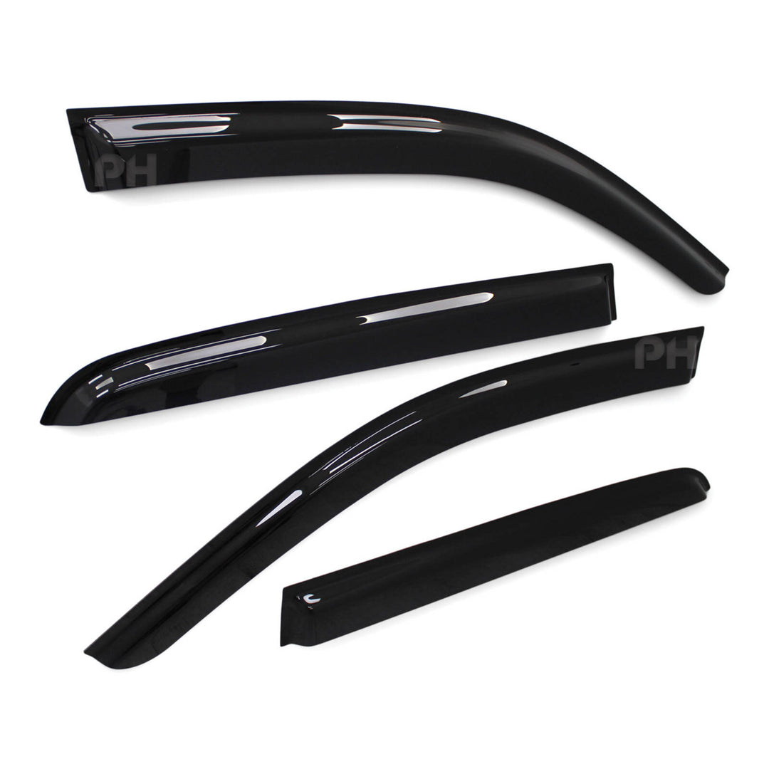 Weather Shield Window Visors Smoked SET 4 Piece Fits Toyota Hilux N80 Dual Cab 2015 - 2024