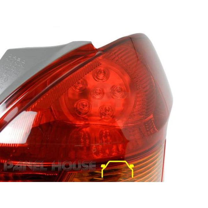 Tailights PAIR NEW ADR Approved LED Type Fits Toyota Yaris HATCH 08-11