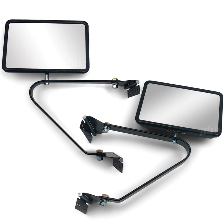 Universal Long Arm Trayback Door Mirrors PAIR