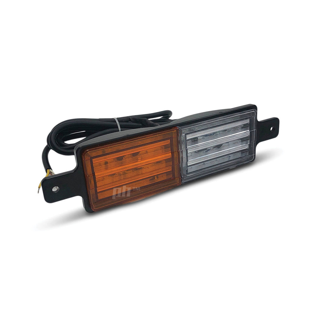 Universal LED Flush Mount Style Bull Bar Indicator Blinker Park Lights PAIR L=R