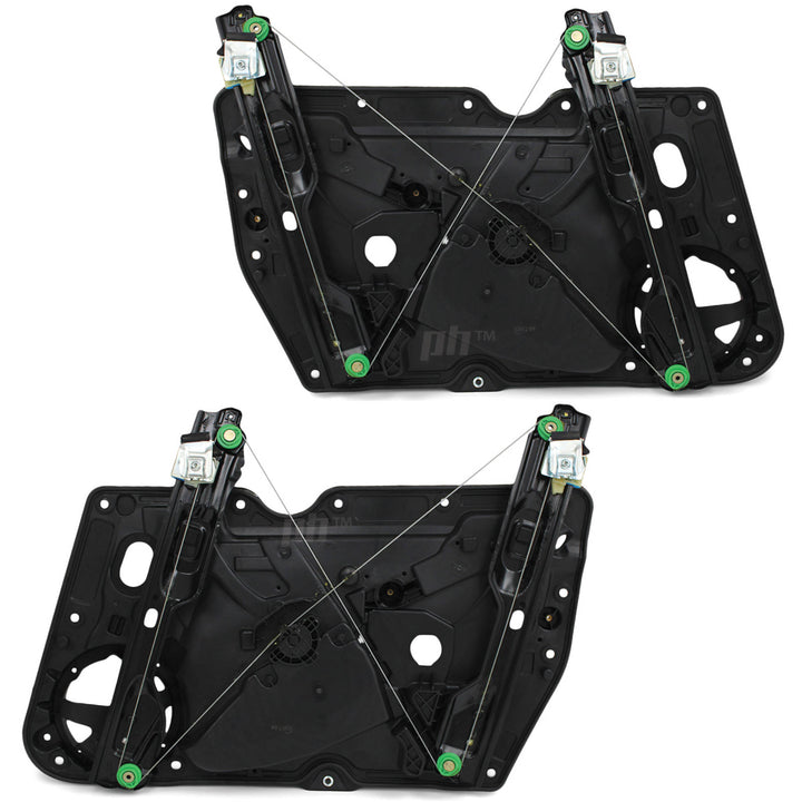 Window Regulators PAIR Front with Panel fits Volkswagen Golf 6 Hatch 2008 - 2013