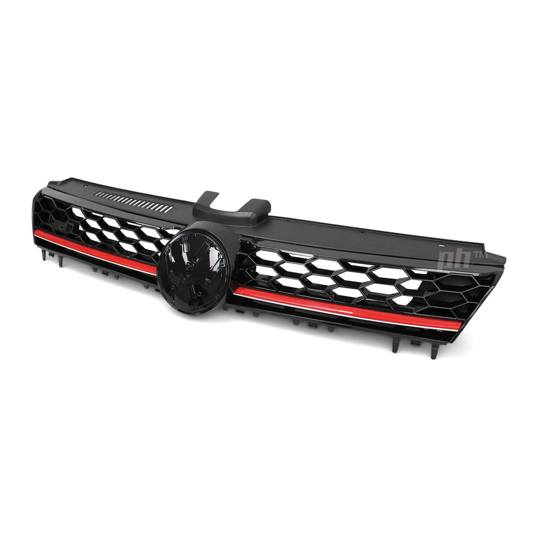 Grill Gloss Black GTi Style fits Volkswagen VW Golf MK 7 Hatch 2013 - 2017