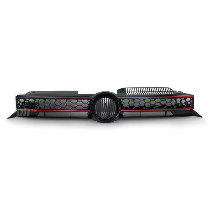 Gloss Black Grill GTI Style fits Volkswagen Golf 6 GTi 2009 - 2013