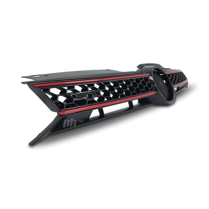 Gloss Black Grill GTI Style fits Volkswagen Golf 6 GTi 2009 - 2013