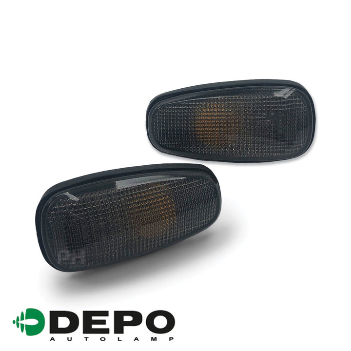 Indicator Guard Repeater Light Flasher SMOKEY PAIR Fits Holden Commodore VY VZ