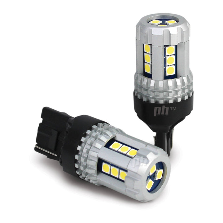 T20 Wedge Style LED Bulbs White 6500K 500LM PAIR Park / Reverse