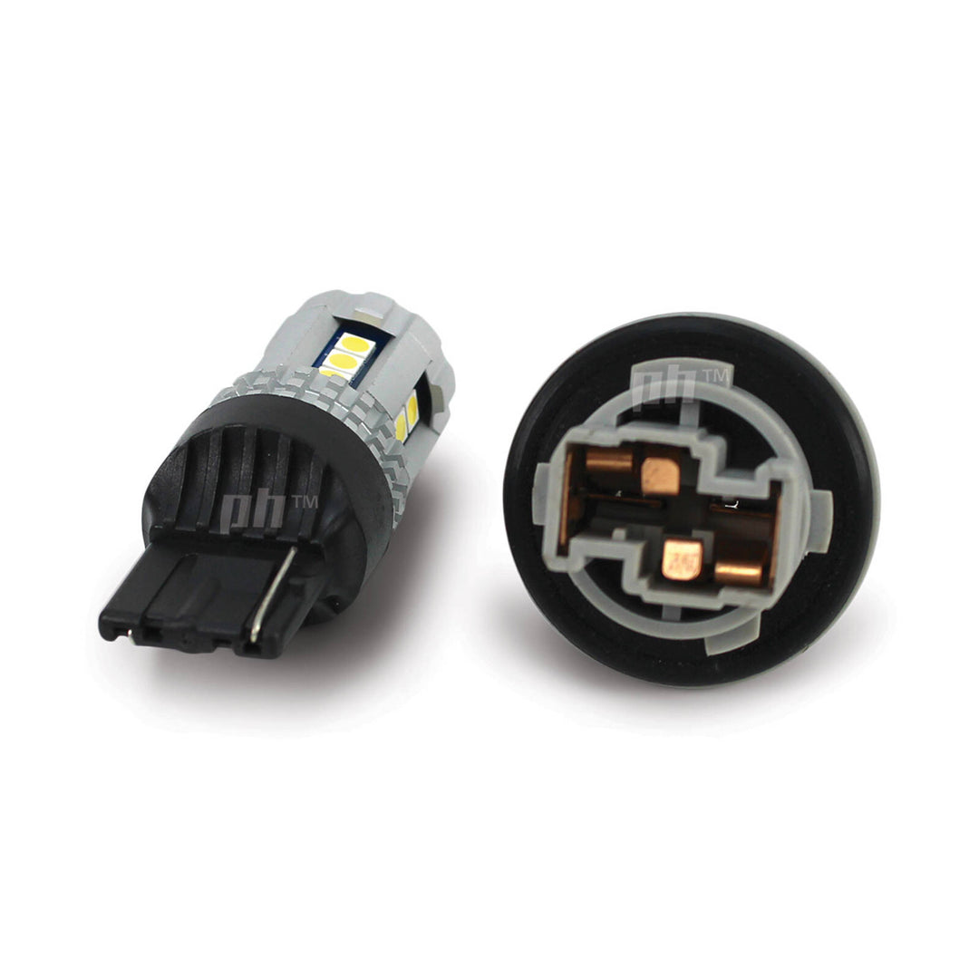 T20 Wedge Style LED Bulbs White 6500K 500LM PAIR Park / Reverse