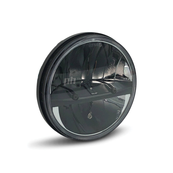 Universal Black Headlights LED PAIR 7 Inch Round