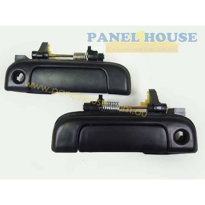Door Handle PAIR Black Outer Fits Toyota Hiace Van 1989-2005
