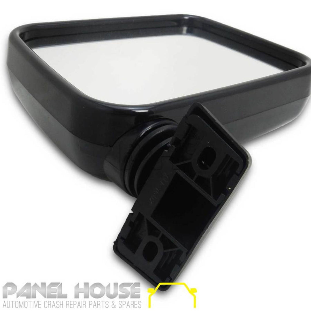 Door Mirror RIGHT Skin Mount Black fits Holden Rodeo TF Series 89-96