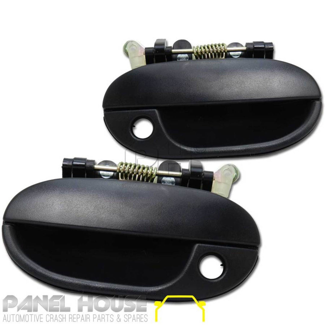 Outer Door Handle SET Front Fits Hyundai Excel 1997 - 2000