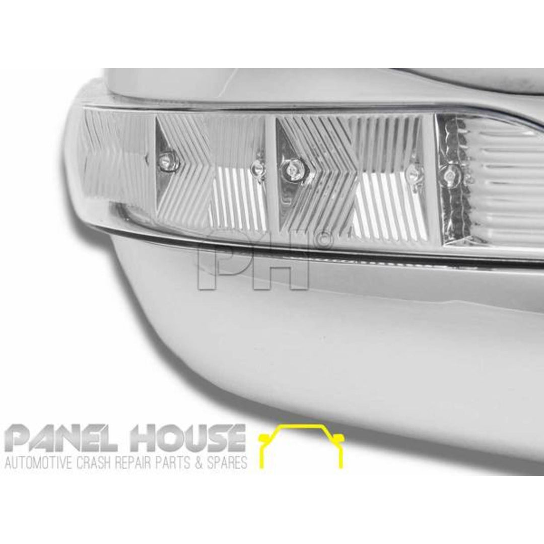 Door Mirrors PAIR Electric Chrome With Blinker Fits Toyota Hiace 2005 - 2019