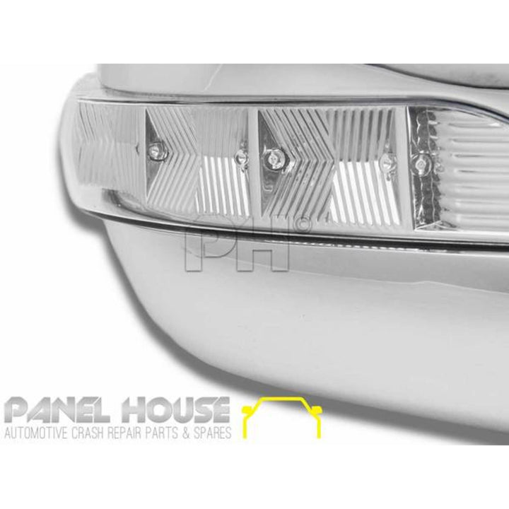 Door Mirrors PAIR Electric Chrome With Blinker Fits Toyota Hiace 2005 - 2019