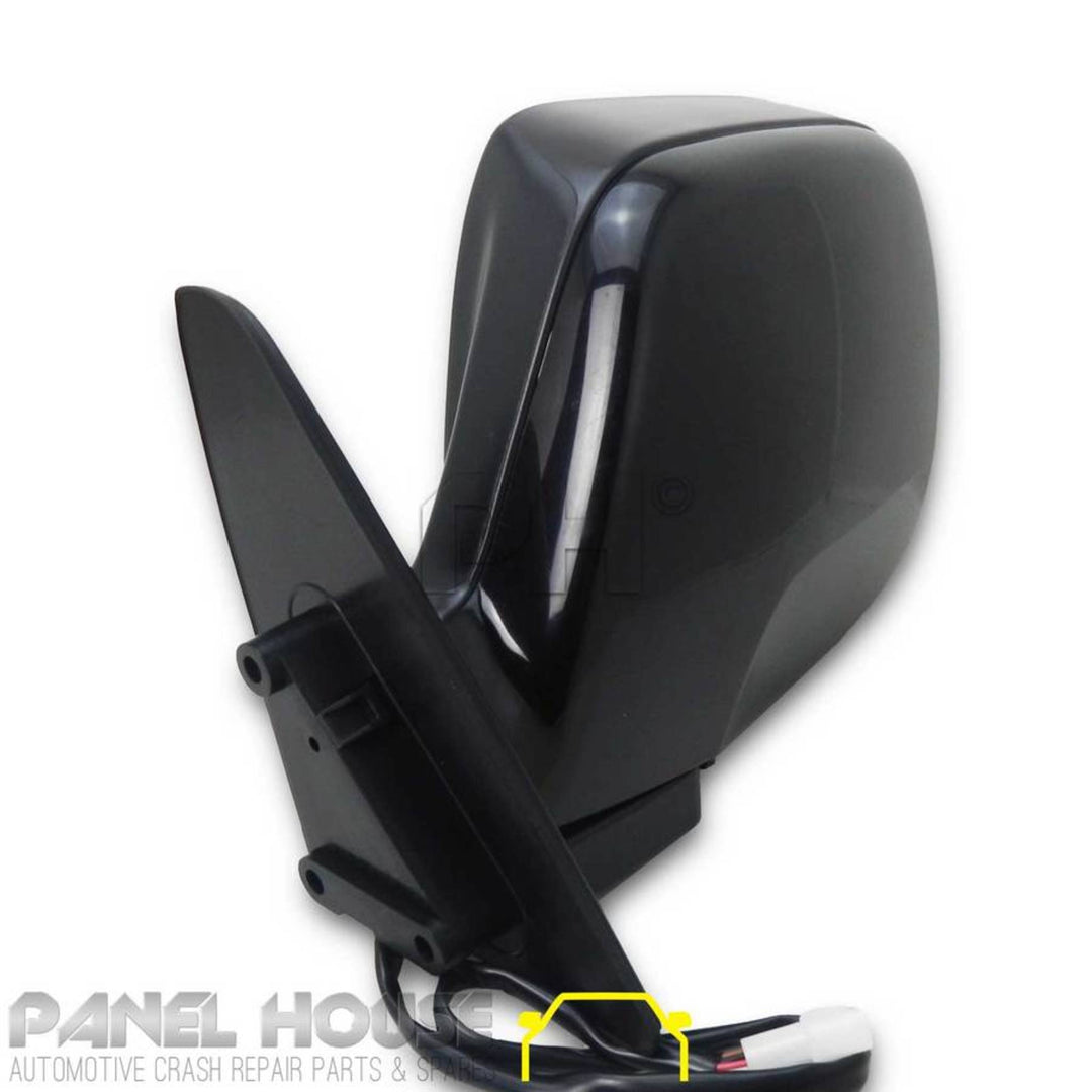 Door Mirror LEFT Black Electric Fits Toyota 80 Series Landcruiser