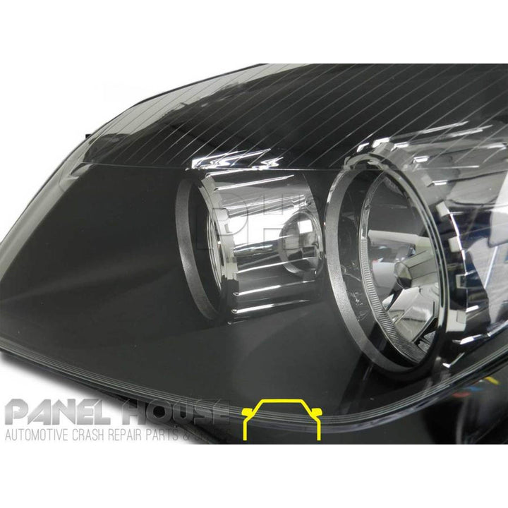 Headlights PAIR Black ADR fits Holden AH Astra 2004 - 2006