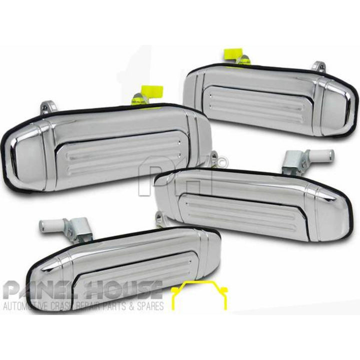Outer Door Handle SET Front Chrome Fits Mitsubishi Pajero NH NJ NK 1991 - 1998