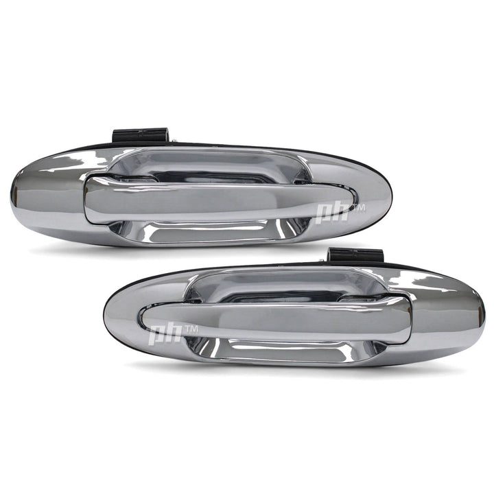 Outer Door Handles PAIR Rear Chrome Fits Toyota Landcruiser 100 Series