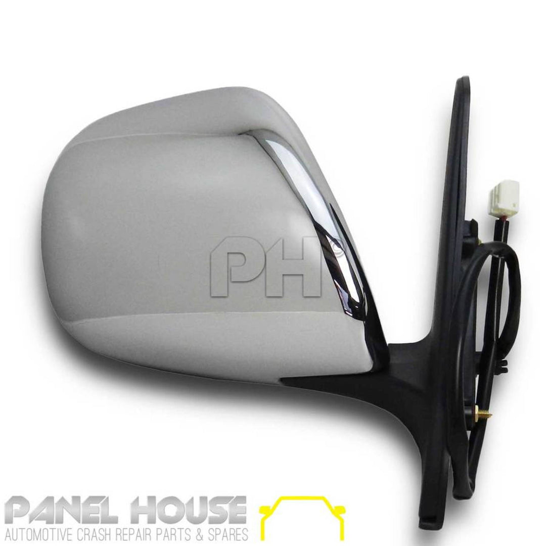 Door Mirrors PAIR Chrome Electric Fits Toyota Landcruiser Prado 120 Series