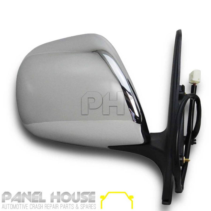 Door Mirrors PAIR Chrome Electric Fits Toyota Landcruiser Prado 120 Series