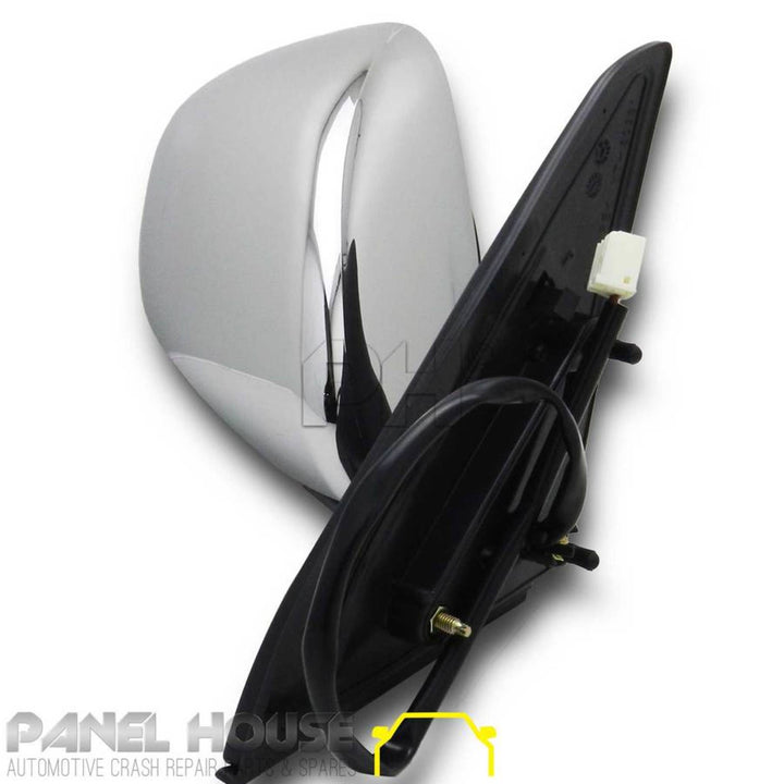 Door Mirrors PAIR Chrome Electric Fits Toyota Landcruiser Prado 120 Series