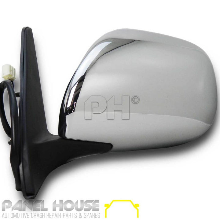 Door Mirrors PAIR Chrome Electric Fits Toyota Landcruiser Prado 120 Series