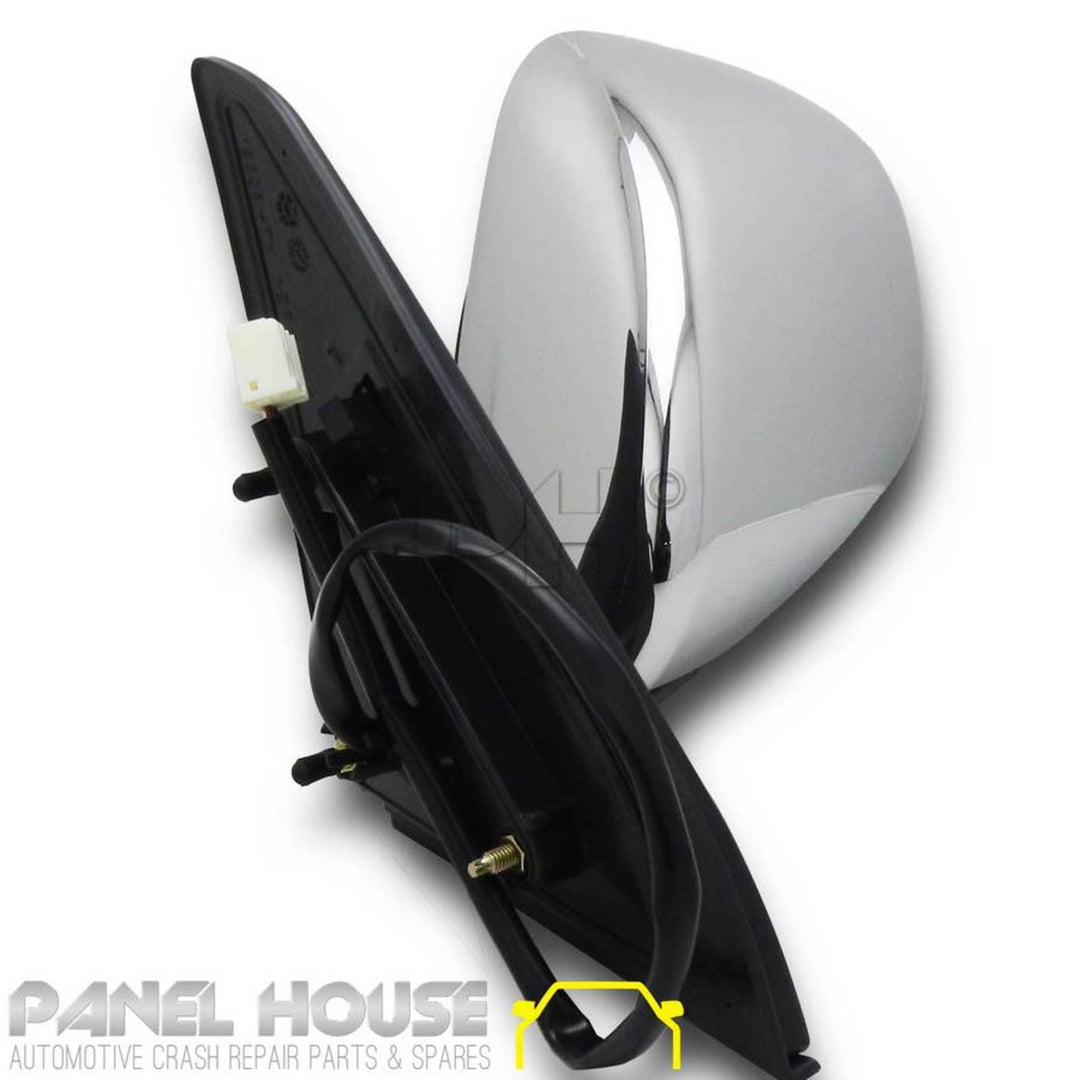 Door Mirrors PAIR Chrome Electric Fits Toyota Landcruiser Prado 120 Series