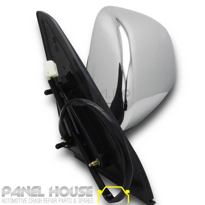 Door Mirrors PAIR Chrome Electric Fits Toyota Landcruiser Prado 120 Series