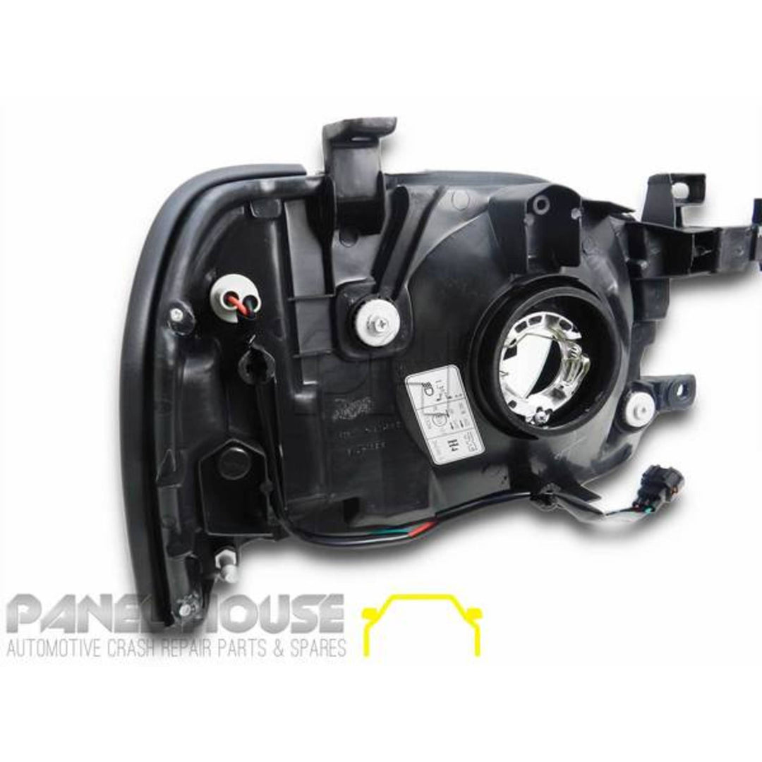 Headlights PAIR Fits Nissan Navara D22 2001 - 2014