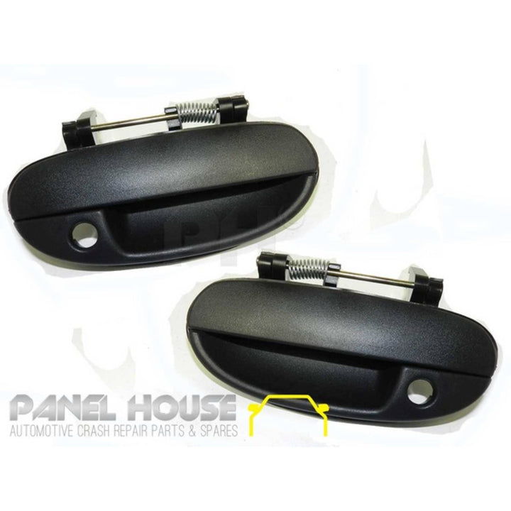 Outer Door Handles PAIR Front Fits Daewoo Lanos 1997 - 2003