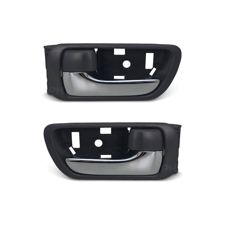 Interior Door Handles PAIR Chrome & Grey Fits Toyota Camry 2002 - 2006