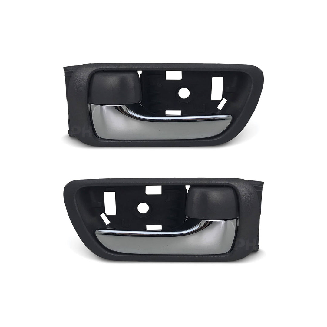 Interior Door Handles PAIR Chrome & Grey Fits Toyota Camry 2002 - 2006