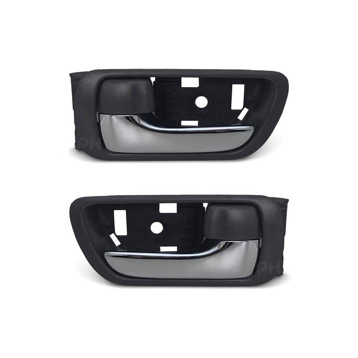 Interior Door Handles PAIR Chrome & Grey Fits Toyota Camry 2002 - 2006