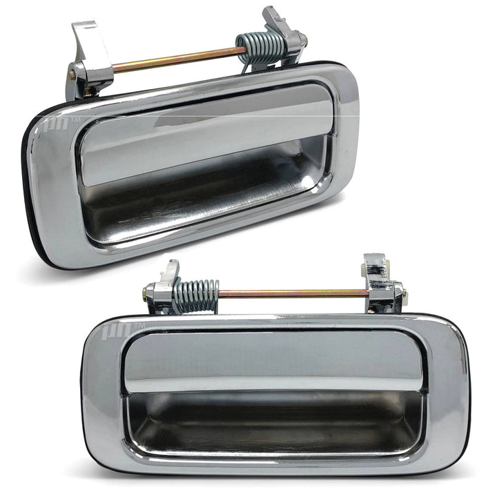 Outer Door Handles PAIR Rear Chrome Fits Toyota Landcruiser 80 Series