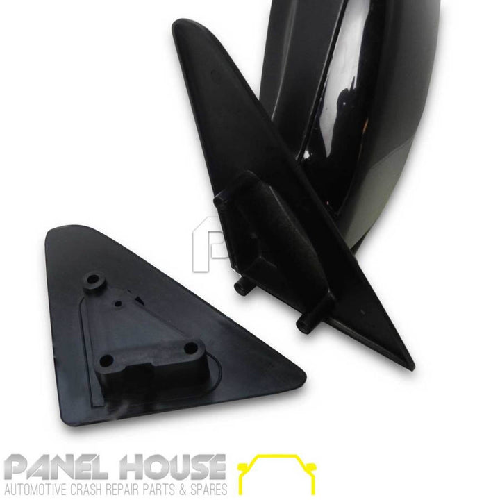 Door Mirror PAIR Black Manual Fits Toyota Landcruiser 80 Series 90-97