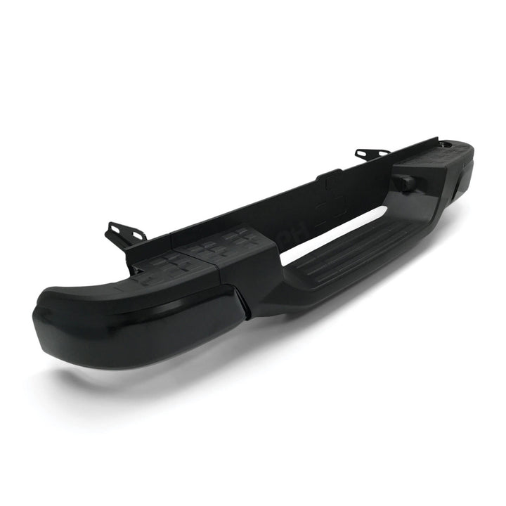 Rear Step Bumper Bar Black No Sensors Fits Holden Colorado RG Ute 2012 - 2020