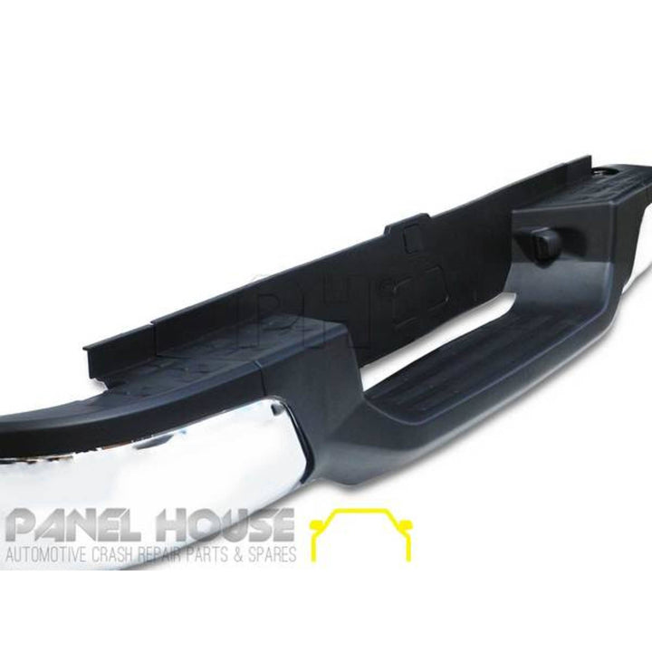 Rear Step Bumper Bar Chrome No Sensors Fits Holden Colorado RG Ute 2012 - 2020