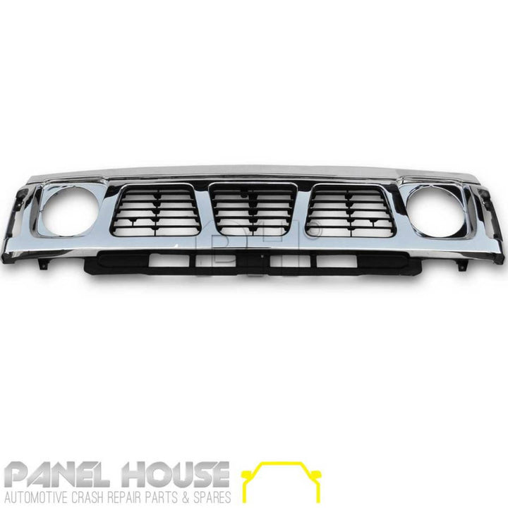 Grill Chrome & Black fits Nissan Patrol GQ Series 1 Y60 Grill 1987 - 1994