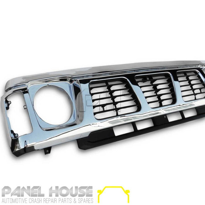 Grill Chrome & Black fits Nissan Patrol GQ Series 1 Y60 Grill 1987 - 1994