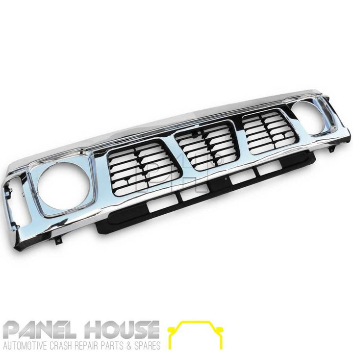 Grill Chrome & Black fits Nissan Patrol GQ Series 1 Y60 Grill 1987 - 1994