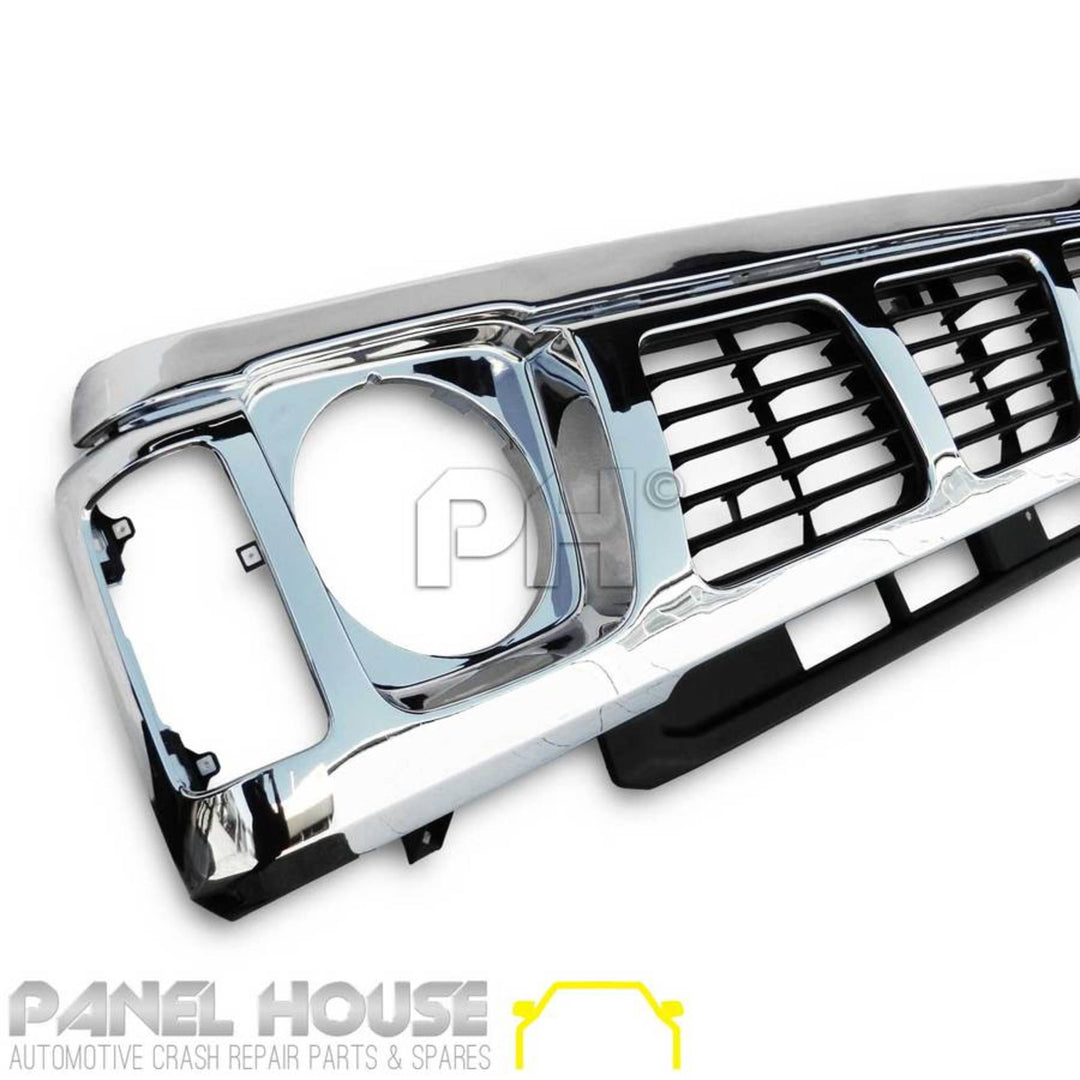 Grill Chrome & Black fits Nissan Patrol GQ Series 1 Y60 Grill 1987 - 1994