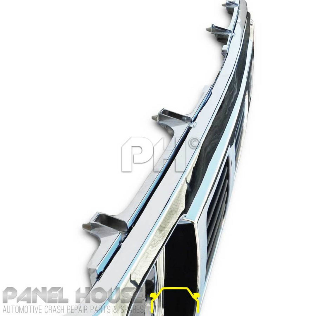 Grill Chrome & Black fits Nissan Patrol GQ Series 1 Y60 Grill 1987 - 1994
