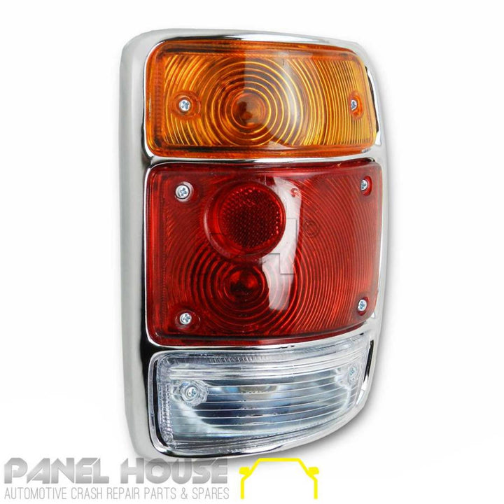 Tail Lights Chrome SURROUND PAIR Fits Datsun 1200 Ute B110 Sunny B120 1978 - 1985 LH + RH