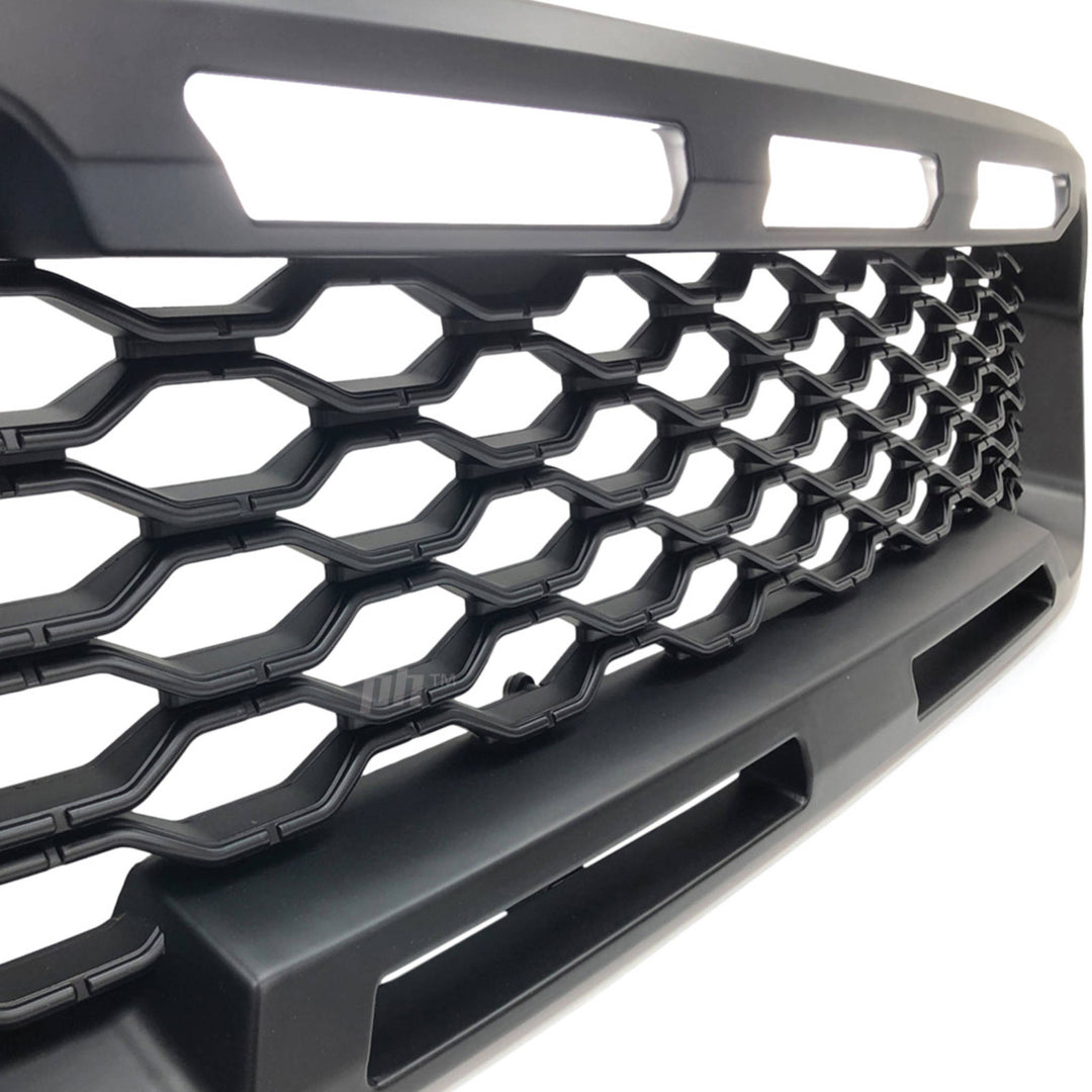 Grill Black Edition Mesh LED DRL Style Fits Ford Ranger PX MK3 2018 - 2022 XL XLS XLT