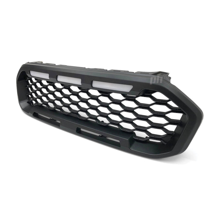 Grill Black Edition Mesh LED DRL Style Fits Ford Ranger PX MK3 2018 - 2022 XL XLS XLT