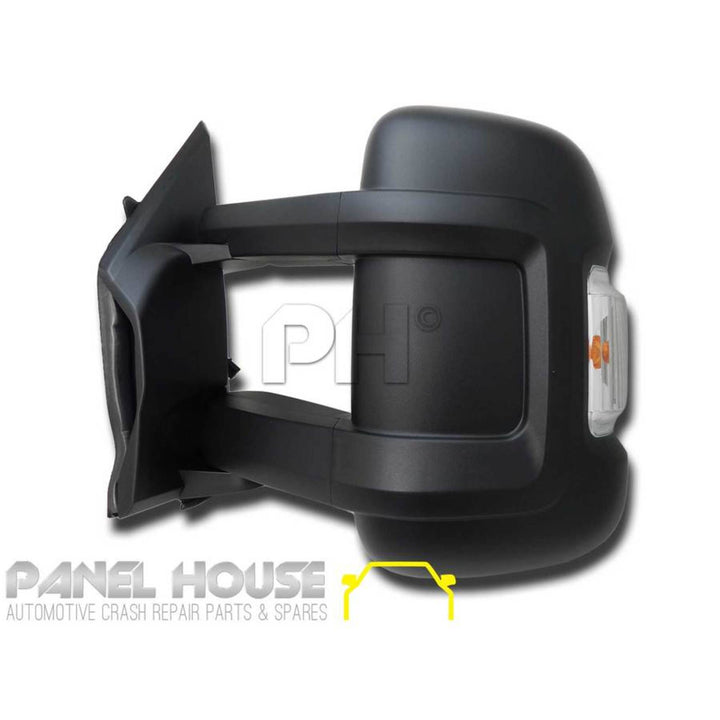 Door Mirrors PAIR Electric Long Arm Suit MOTORHOME fits Fiat Ducato 06-13